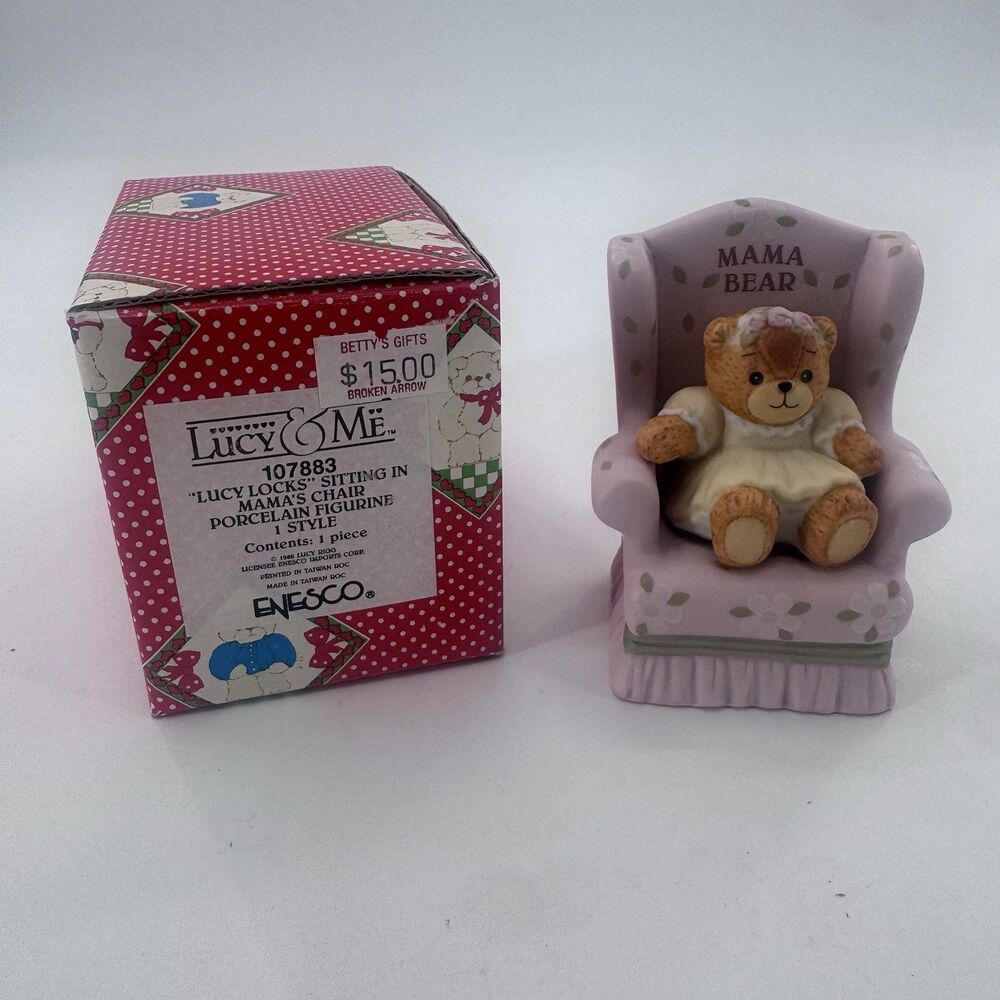 Enesco Lucy and Me Lucy Rigg Goldilocks in Mama Bears Chair Fast Shipping